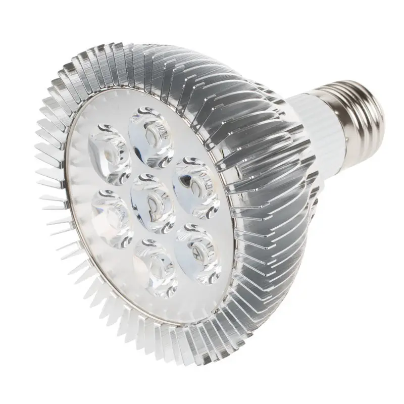 Приглушаемая Светодиодная лампа par30, светодиодный прожектор 7*2 Вт E27 PAR 30, светодиодная лампа с теплым белым/белым светом 85-265 в, 4 шт.