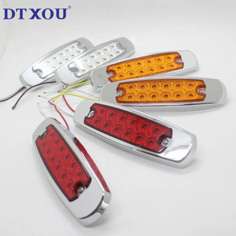 Ce-certificering en 12 V 24 V Voltage led kentekenverlichting led strobe lichten truck led mark lamp