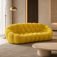 Canapé modulaire YUANCHANG Bubble, tissu en fibre de soja 3D spécial, éponge haute densité, canapé sectionnel rond créatif