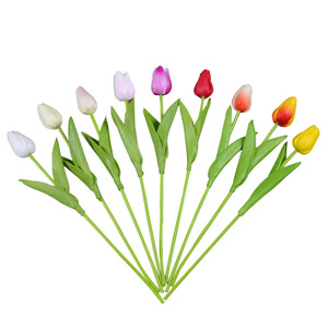 Flor Artificial de Tulipán de Poliuretano de 34 cm con Tallo Individual para Decoración de Bodas y Hogar - Product Image 5