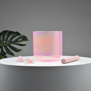 Cuenco Transparente para Sanación Espiritual, Color Cósmico, Cristal de Cuarzo Transparente 99.99% Puro, 432Hz/440Hz para Sanación y Meditación - Product Image 2