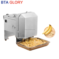 Roestvrijstalen Elektrische Handmatige Bananenkomkommer Radijs Weegbree Chip Slicer Chopper Ui Groentesnijder Snijmachine