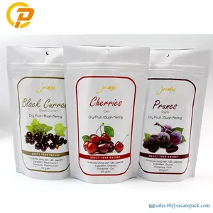 Custom Logo Air Tight Foil Stand Up Grain Granola Cereal Cornmea Oats Packaging Bags Food Packaging Matte White Candy Packaging