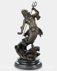 Adornos de Estatua de figura de bronce con temas mitológicos y humanísticos - Product Image 5