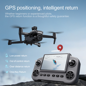 New V198MAX GPS RC Drone Professional <b>Camera</b> Aerial FPV Brush Laser Obstacle Large Screen <b>Remote</b> <b>Control</b> Long distance 5KM - Product Image 5