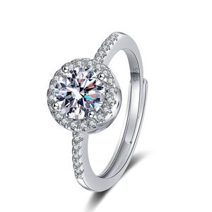 Sparkling Full Zircon Diamond <b>Ring</b> <b>Adjustable</b> Open Zircon <b>Ring</b> Wedding Engagement Copper <b>Rings</b> for Bridal Wedding Jewelry - Product Image 6