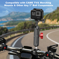 Mechrig Double Socket Arm 25mm / 1 Zoll Kugelkopf klemme Verlängerung halterung für Action-Kameras, Telefone, Motorräder und Fahrräder