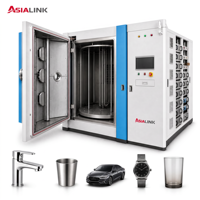 Machine de revêtement ionique sous vide PVD AsiaLink pour pièces en acier inoxydable, alliage, plastique, verre et céramique