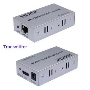 HD 4K 100M HDMI Extender Repeater Extension Cord Converter Over CAT 5e 6 6a Cat5e Cat6 UTP RJ45 LAN Network Card Ethernet Cable