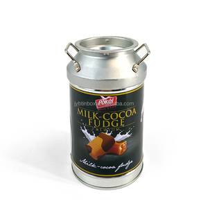 Jinyuanbao Vintage Milk-Can Shaped Metal Pail Candy <strong>Tin</strong> Jar Creative Round Tea Storage Container Sealable Coffee Bean <strong>Tin</strong> - Product Image 2