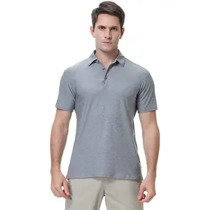 Camisas de manga corta para hombre personalizadas FNJIA Europa y América verano color sólido ropa de punto Polo Golf Polos