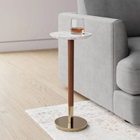 Table basse convertible extensible moderne en bois massif de haute qualité OEM ODM, style décontracté pour le salon, canapé d'appoint en travertin