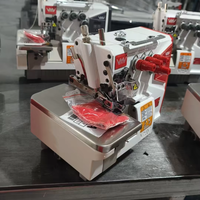 Machine à coudre surjeteuse industrielle VMA à 4 fils, entraînement direct, tête fermée, anti-fuite d'huile, avec boîtier de commande, pour tissus