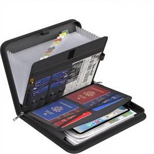 Organizador de Archivos Tipo Acordeón, Resistente al Fuego, Expandible, con 13 Bolsillos, Etiquetas para Documentos, Portátil, Seguro para el Hogar y Viajes, Hecho en China - Product Image 1