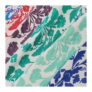 Crêpe épaisse florale <span class=keywords><strong>professionnelle</strong></span> pour robe en tissu jacquard - Product Image 4