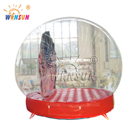 Tente à bulles gonflable WINSUN, couleur personnalisée, ignifuge, certifiée CE, design globe de neige, imperméable, gonflage facile avec pompe électrique