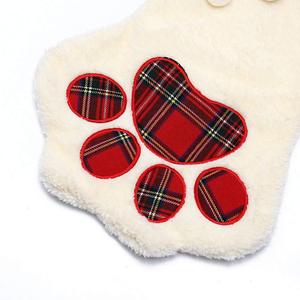 Chaussettes de Noël en tricot de qualité supérieure en gros, chaussettes de Noël personnalisées pour animaux de compagnie, chaussettes de Noël en tricot torsadé pour chiens - Product Image 4