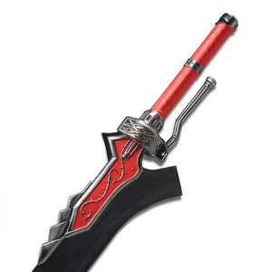 Vendita calda 125cm 2.1kg decorazione Cosplay spada giocattolo diavolo può piangere Nero rosso spada della regina - Product Image 2