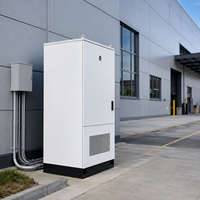 Système de stockage d'énergie commercial et industriel 261 kWh LiFePO4 avec refroidissement liquide IP65 pour extérieur, armoire BESS hybride pour réseau, puissance de crête
