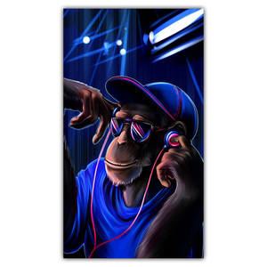 <span class=keywords><strong>Peinture</strong></span> moderne en cristal <span class=keywords><strong>de</strong></span> porcelaine <span class=keywords><strong>de</strong></span> singe <span class=keywords><strong>de</strong></span> DJ Pop Art moderne HD imprimé DJ Gorilla Home Decor Art <span class=keywords><strong>peinture</strong></span> en cristal <span class=keywords><strong>de</strong></span> porcelaine - Product Image 1