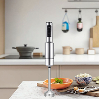 Blender électrique 3 en 1 pour aliments et légumes, 500 W, portable, usage domestique, 4 lames, mixeur à main pour la cuisine, rapide, facile à nettoyer