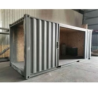 Maison conteneur mobile préfabriquée traditionnelle de 20 pieds pour usage commercial, structure en acier avec garantie et décoration de luxe