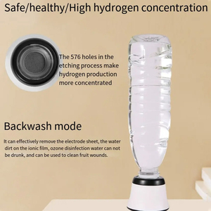 Factory Direct SPE Water Electrolysis Purity 99.99% 3000PPB Ionizer for Outdoor <b>Camping</b> Battery Plastic Desktop Portable Hydrog - Product Image 1