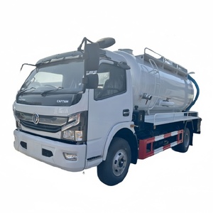 Camion de nettoyage des eaux usées 4X2 Dongfeng 6 tonnes, camion à vide pour égouts - Product Image 5