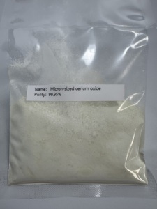 Ossido di Cerio GeoQuin GQ-N-Ce01, Purezza 99,95%, Livello Micrometrico, Polvere di Ossido di Terre Rare (1-1,2m), Giallo Pallido - Product Image 4