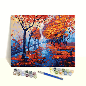 Pintura por Números Personalizada, Paisaje Brillante, Arte Popular, DIY, Hecho a Mano, <span class=keywords><strong>para</strong></span> Principiantes - Product Image 5