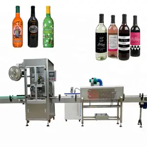 YB-TB200 macchina termoretraibile automatica per Tunnel di calore macchina avvolgitrice per etichettatura con manicotto termoretraibile per bottiglia di vino in plastica di vetro