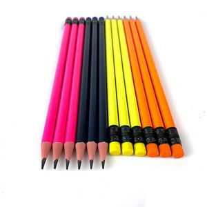 Ensemble de crayons à dessin personnalisés avec logo promotionnel, crayons en plastique standard 2B HB, crayons en bois bon marché, fournitures scolaires pour enfants - Product Image 2