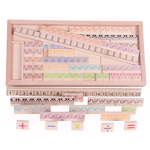 Montessori math toys wooden box kindergarten learning mathematics calculation memory board - Product Image 2