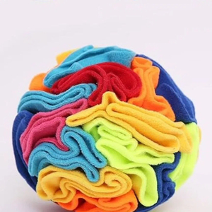 Washable Polar Fleece Snuffle Ball <strong>Dog</strong> Toy Interactive Foraging Treat Ball Slow Feeder Pet Toys Katzenspielzeug Accessory - Product Image 5