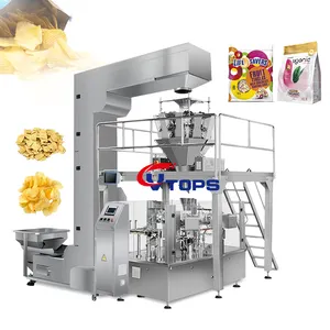 100g 200g 300g 400g 500g Melon Seed Snack Filling Sealing Packer Machine Date Puffed Food Bag Giving Pick Fill Seal Machine