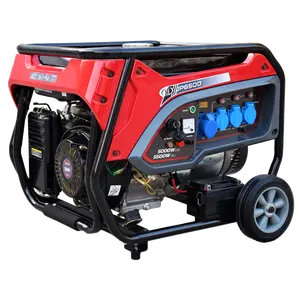 Cheap Price 50hz/60hz 5kw 5kva 5.5kw 5.5kva 6kw 6kva 15HP Engine Open Type Portable Generators Gasoline for Home Use