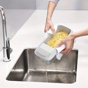 Mutfak malzemeleri plastik makarna kutusu mutfak pişirme yemekleri pişirme erişte çift kullanımlı şeffaf plastik saklama kabı mutfak malzemeleri Gadget - Product Image 1