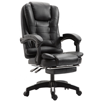 Chaises de bureau ergonomiques de luxe en cuir PU pour cadres, ajustables et massantes, pour hôtels, commande en gros OEM