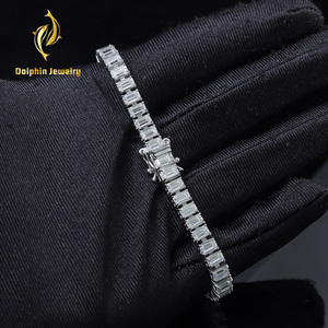 925 Sterling Silber Tennis-Armband-Set mit Klaren Moissaniten Strahlend Brillant und Exquisit Gefertigt - Product Image 6
