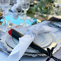 Assiettes de présentation en plastique incassable de 13 pouces pour la restauration et la décoration de mariages - Vente en gros