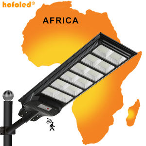 Hofoled 800W 1000W 1200W Luces solares al aire libre Impermeable 6500K Lámpara de calle LED blanca Dusk to Dawn Luces Led Luz de calle solar - Product Image 1