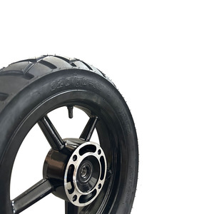 12 Inch Supermoto Front and Rear Plate <strong>Wheels</strong> a Set 120/70-12 All-Season Tires New Condition Tire Casing for <strong>Replacement</strong> - Product Image 4