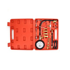 Jeu de manomètres de pression de carburant, 14 pièces, outil de réparation de testeur de cylindre automobile avec adaptateurs dans un étui rigide - Product Image 2