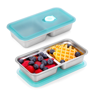 Food Storage Containers Meal Prep <b>Box</b> Stainless Steel Bento <b>Lunch</b> <b>Box</b>, Containers for Kitchen Organizer Vegetable Storage - Product Image 1