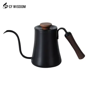 CF WISDOM 110V 220V 0.6L 1000 Watt Quick Heating Pour Over Kettle Electric Gooseneck Kettle for Coffee Tea Brewing