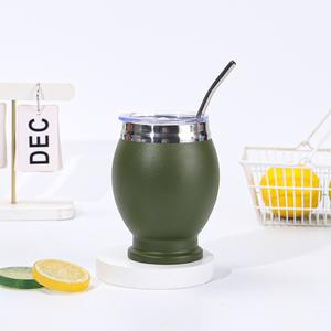 Vaso de Café de Acero Inoxidable de 12 oz con Cuchara, Termo para Bebidas Calientes y Frías - Product Image 5