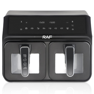 Freidora de Aire de Doble Cesta Transparente con Ventana de Observación, Tanque Doble de 4L, Capacidad Eléctrica de 8L, Freidoras de Aire Duales Independientes - Product Image 6