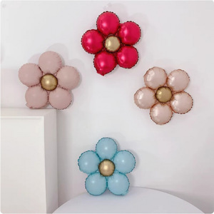 Instagram stoviglie e decorazioni con palloncini e fiori color crema retrò per feste di <span class=keywords><strong>compleanno</strong></span> di <span class=keywords><strong>un</strong></span> mese e <span class=keywords><strong>un</strong></span> <span class=keywords><strong>anno</strong></span> per uscite primaverili - Product Image 5