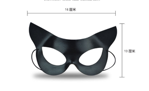 Accesorios para Disfraces de Fiesta, Nueva Máscara Negra de Media Cara, Máscara Sensual de Catwoman - Product Image 3