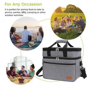 Sac isotherme de pique-nique personnalisé, grand, isolé thermiquement, étanche, écologique, pour unisexe - Product Image 4